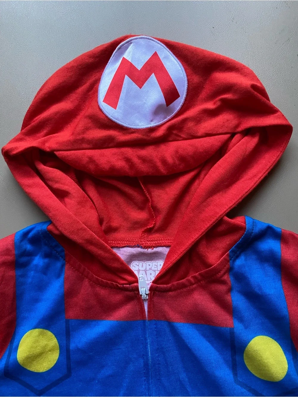 New Halloween Super Mario Hooded Costume (Or Sleepwear per Tag) Kids XS 4/5